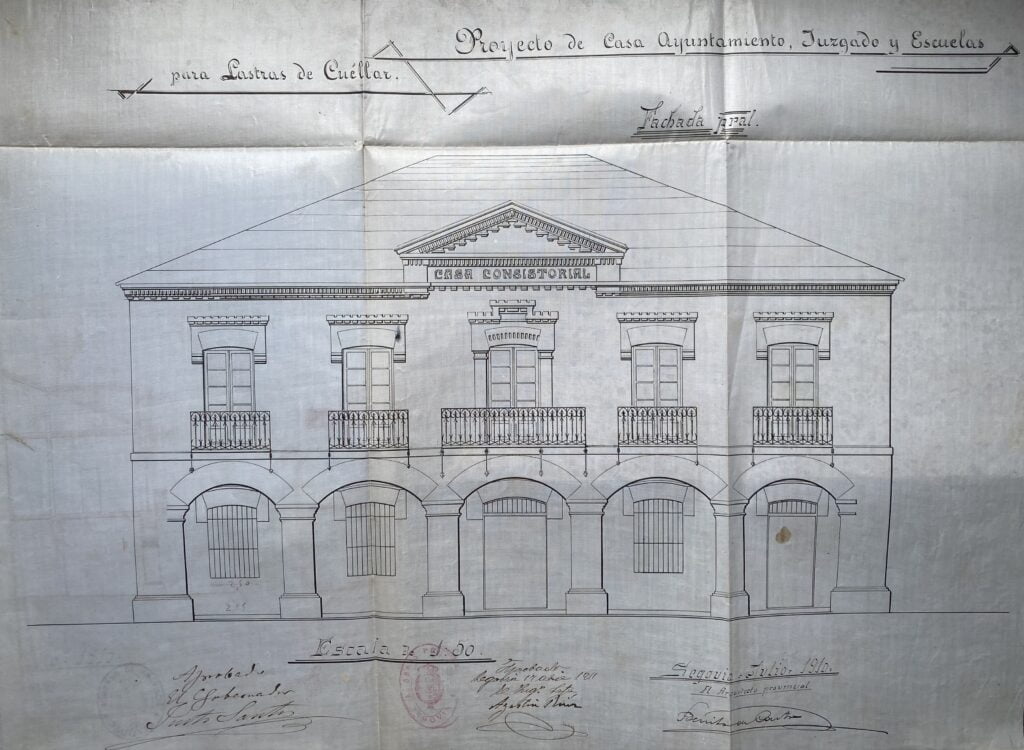 Proyecto ayuntamiento Lastras de Cuéllar 1910