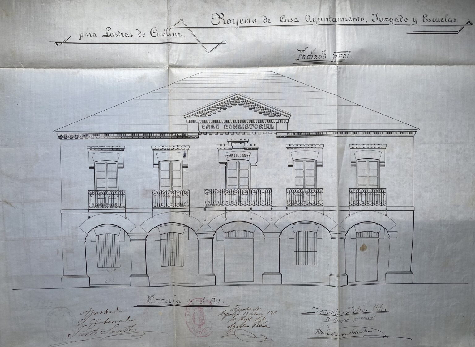 proyecto ayuntamiento lastras de cuellar 1910