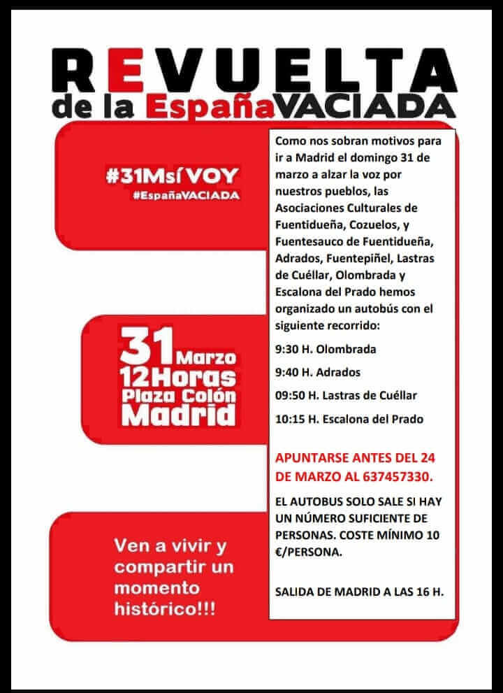 cartel revuelta de la España vaciada